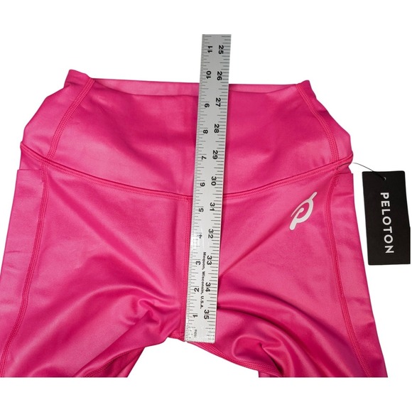 Peloton Cadent Pocket Leggings XS High Rise Pink Shimmer Yoga NWT - Picture 6 of 7